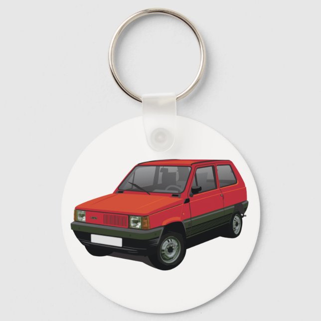 Porte-clés Fiat Panda 30 / 45 red (Recto)