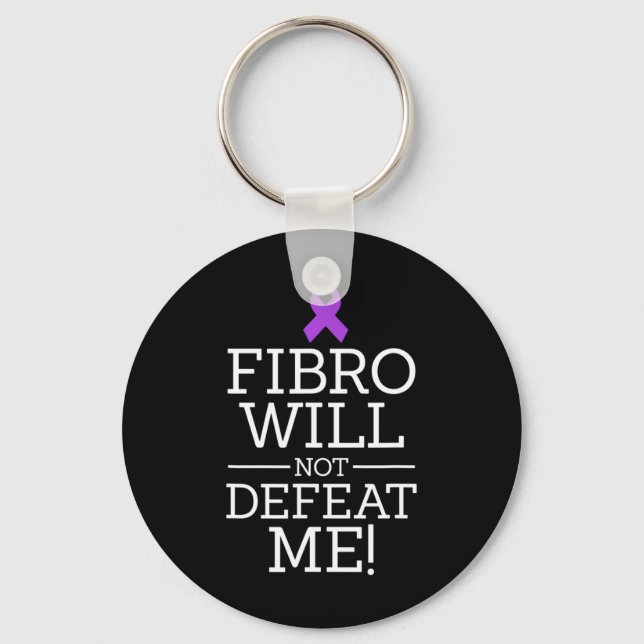 Porte-clés Fibro, le guerrier de sensibilisation à la fibromy (Recto)