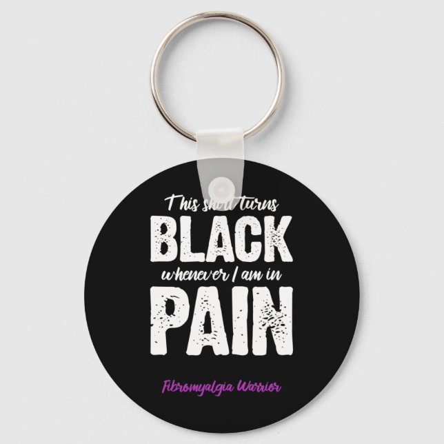 Porte-clés Fibromyalgie Guerrier Douleur Chronique Sensibilis (Recto)