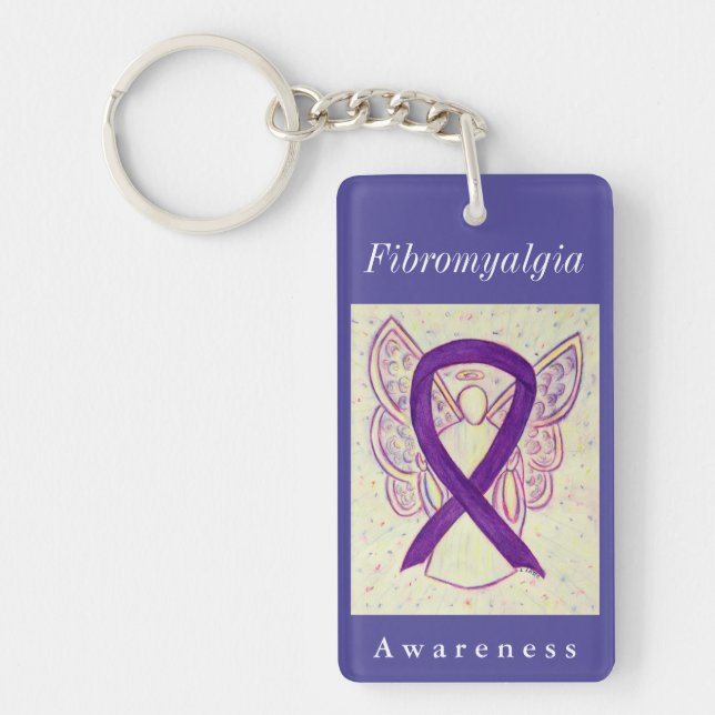 Porte-clés Fibromyalgie Sensibilisation  Angel Porte - clé (Devant)