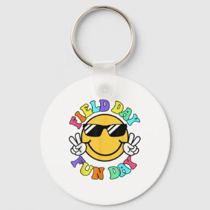 Porte-clés Field Day Fun Day Smile Face Enseignants Field Da