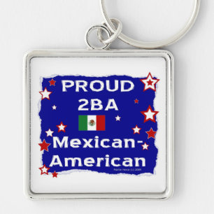 Porte-clés Fier 2BA Mexicano-Américain