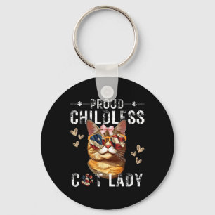 Porte-clés Fier Chat sans enfant Lady Chat Maman Amoureux