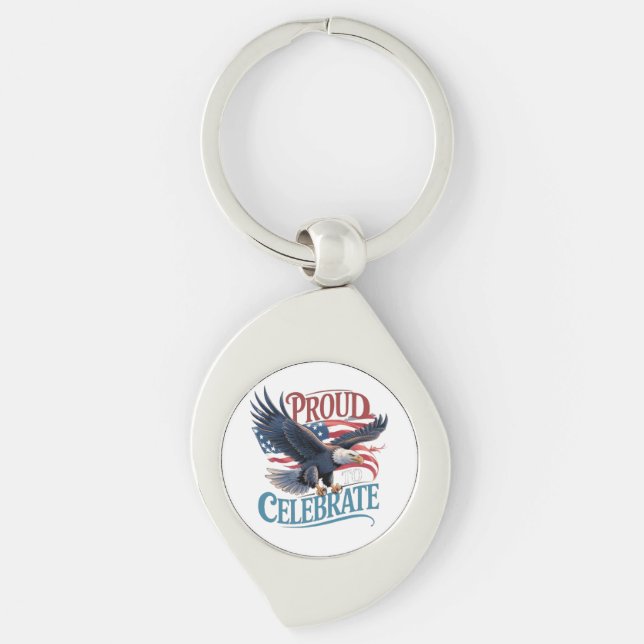 Porte-clés Fier de célébrer (Devant)