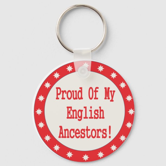 Porte-clés Fier De Mes Ancêtres Anglais (Recto)