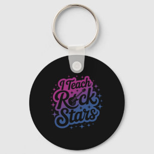 Porte-clés Fier d'enseigner aux stars du rock Enseignant Bynd
