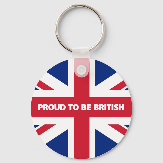 Porte-clés Fier d'être britannique (Recto)