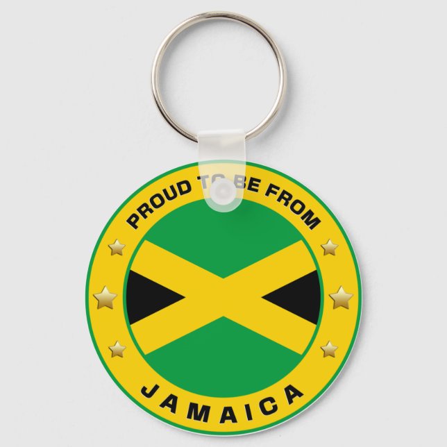 Porte-clés Fier D'Être De Jamaïque (Recto)