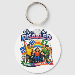 Porte-clés Fier d'être handicapé