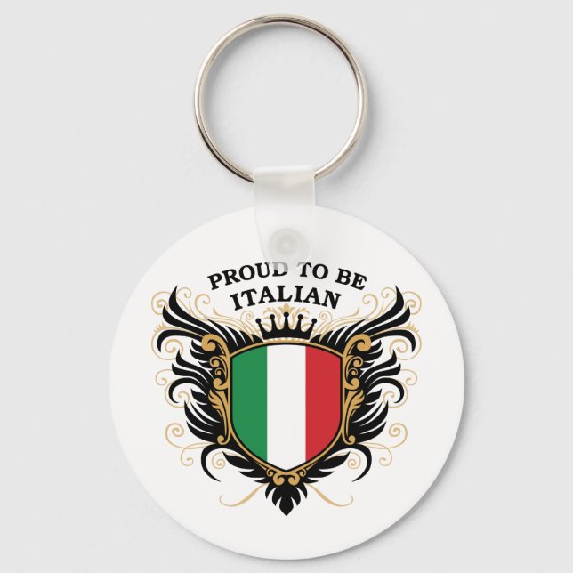 Porte-clés Fier d'être italien (Recto)