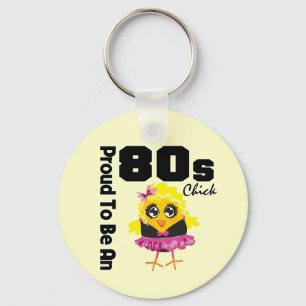 Porte-clés Fier d'être un poussin 80s