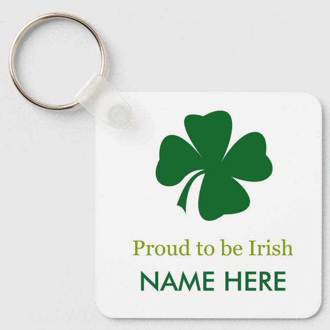 Porte-clés Fier d'être un Trèfle Irlandais  (Recto)
