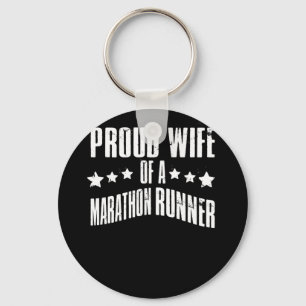 Porte-clés Fier épouse d'un coureur de marathon