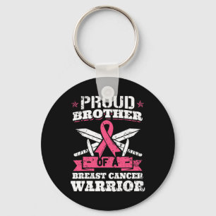 Porte-clés Fier Frère Du Cancer Du Sein Guerrier Pink