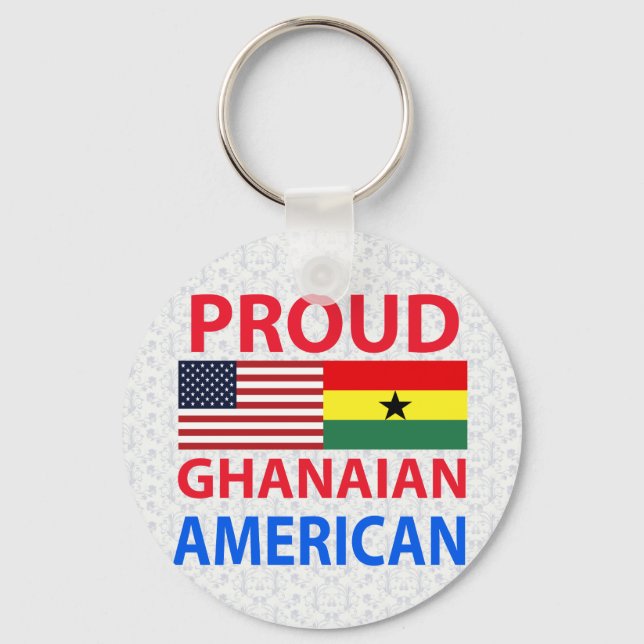 Porte-clés Fier Ghanéen Américain (Recto)