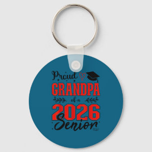 Porte-clés Fier grand-père d'un senior de la promotion 2026,