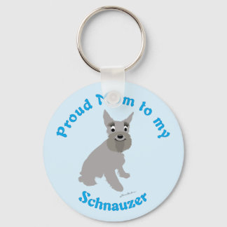 Porte-clés Fier Maman à mon Schnauzer