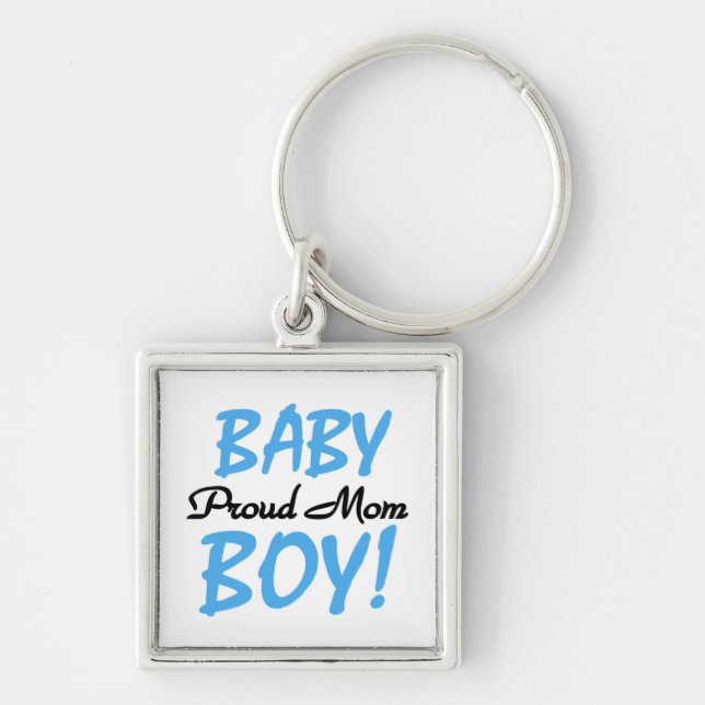 Porte-clés Fier Maman Bébé Garçon Cadeaux (Devant)