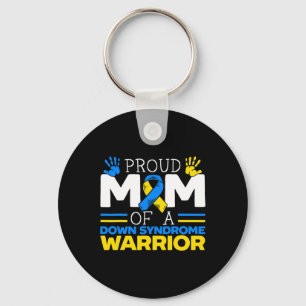 Porte-clés Fier Maman D'Un Guerrier Du Syndrome De Down Chrom