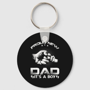 Porte-clés Fier Nouveau Papa C'est Un Garçon