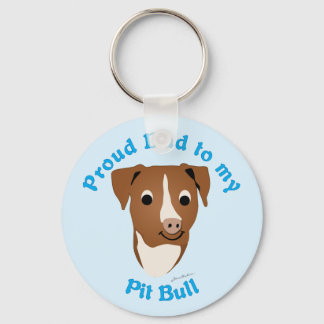 Porte-clés Fier papa à mon Pit Bull