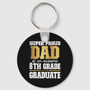Porte-clés Fier Papa D'Un Superbe Diplômé De 8E Année 2024 20