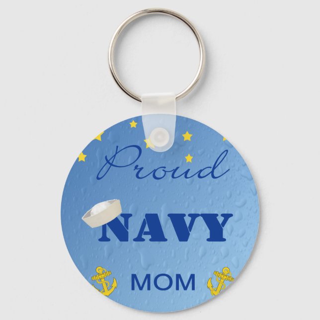 Porte-clés Fier Porte - clé maman de la marine (Recto)