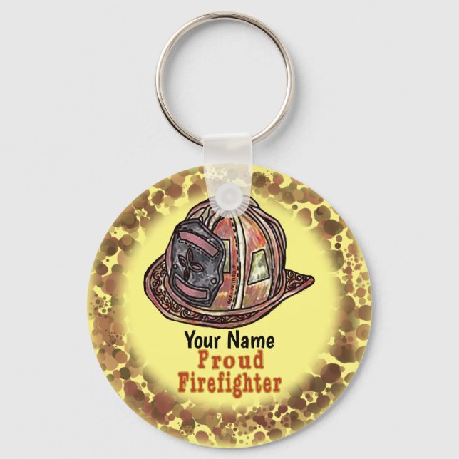 Porte-clés Fier porte - clés pompiers (Recto)