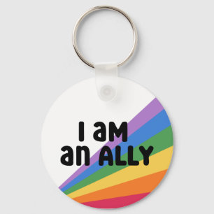 Porte-clés Fière Ally Rainbow Pride Mois
