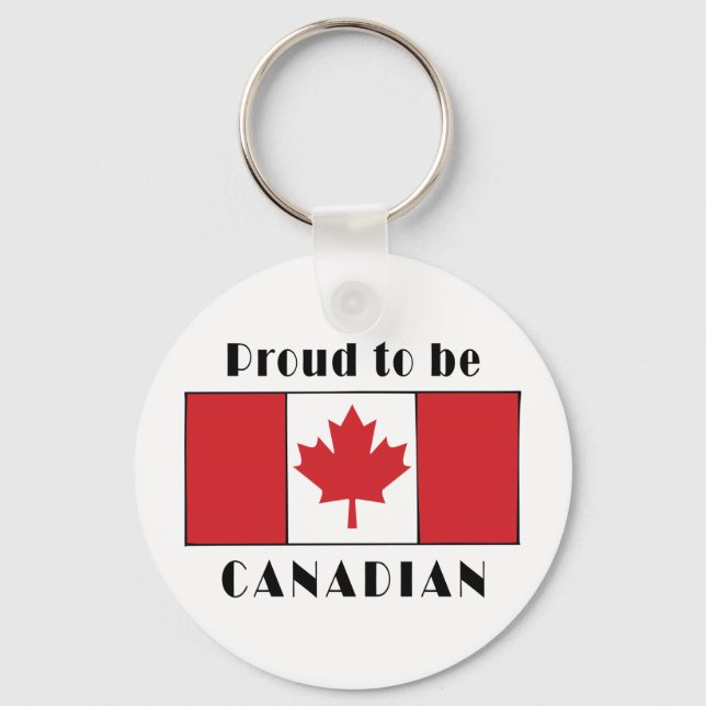 Porte-clés Fière D'Être Canadienne (Recto)