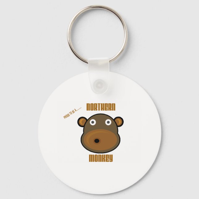 Porte-clés Fière d'être un singe du Nord (Recto)