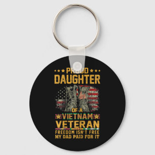 Porte-clés Fière fille de vétéran du Vietnam Drapeau vétéro p