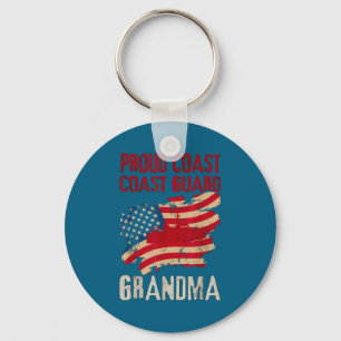 Porte-clés Fière grand-mère garde-côte Graphisme militaire