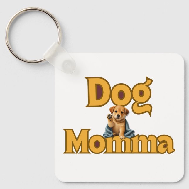 Porte-clés Fière Maman de Chien Fête des Mères (Recto)