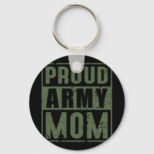 Porte-clés Fière maman de l'armée Vétéran militaire américain