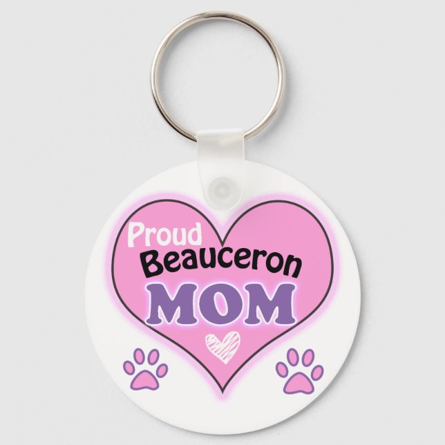 Porte-clés Fière mère de Beauceron (Recto)
