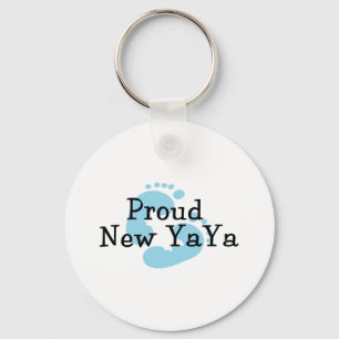 Porte-clés Fière nouvelle empreinte de bébé garçon Yaya