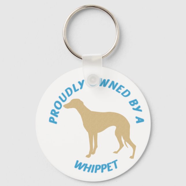 Porte-clés Fièrement possédé par un Whippet (Recto)