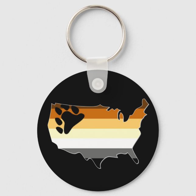 Porte-clés Fierté à l'ours des États-Unis (Recto)
