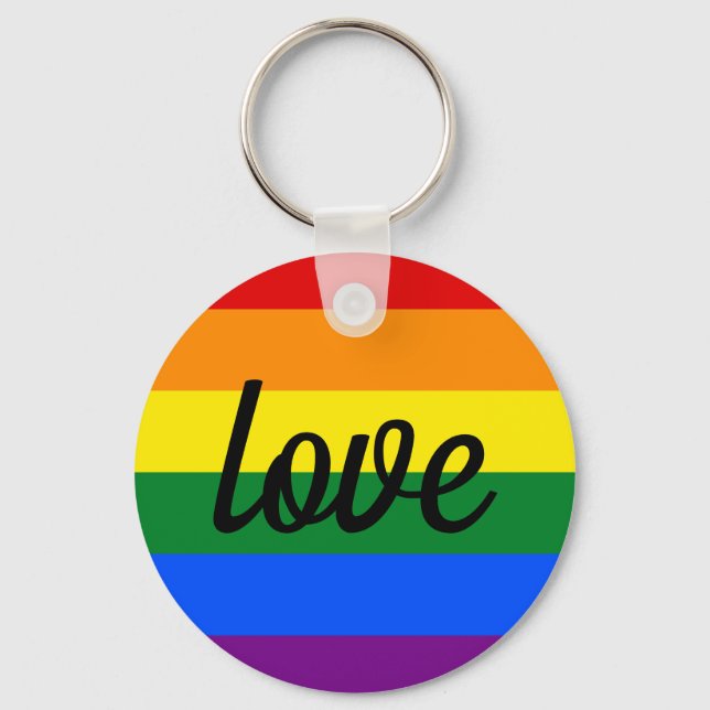 Porte-clés Fierté arc-en-ciel (Recto)