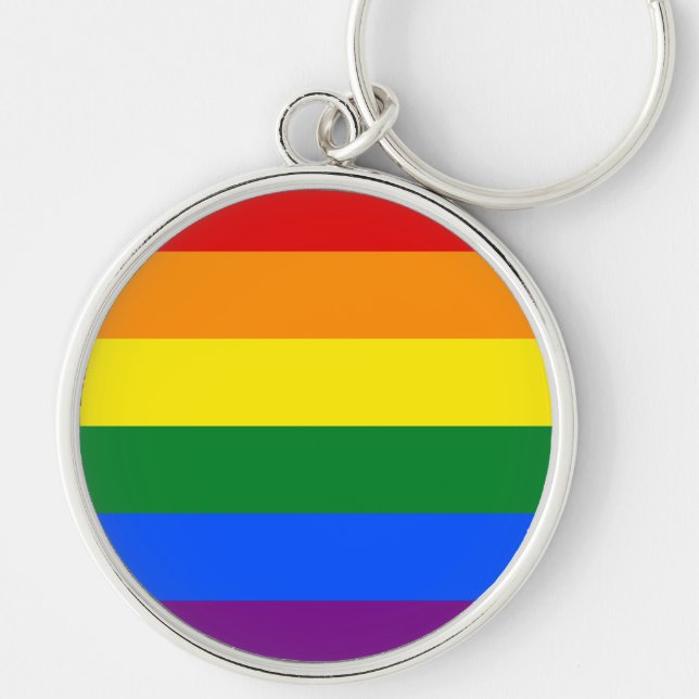 Porte-clés Fierté arc-en-ciel (Devant)