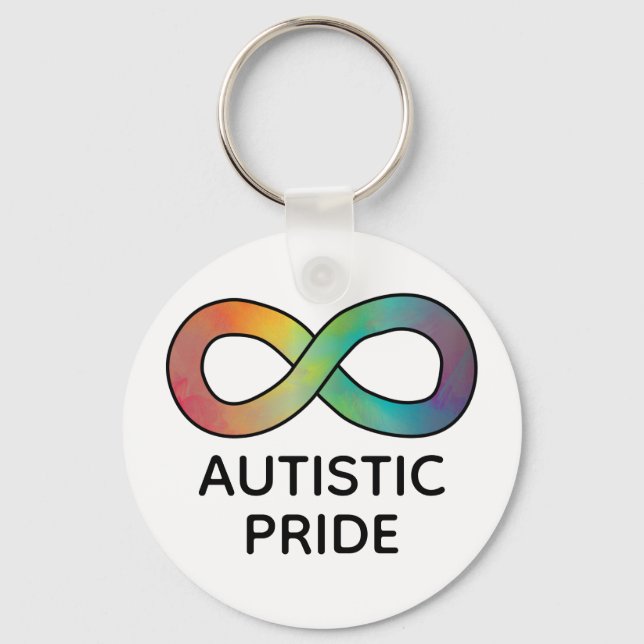 Porte-clés Fierté autistique Neurodiversité Acceptation (Recto)