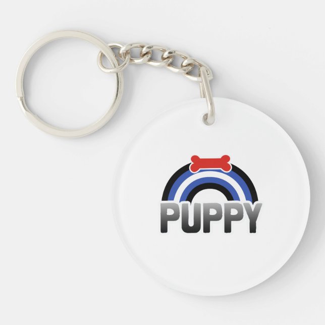 Porte-clés Fierté de jeu de chiot (Devant)