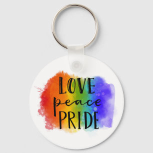 Porte-clés Fierté de l'amour pour la paix