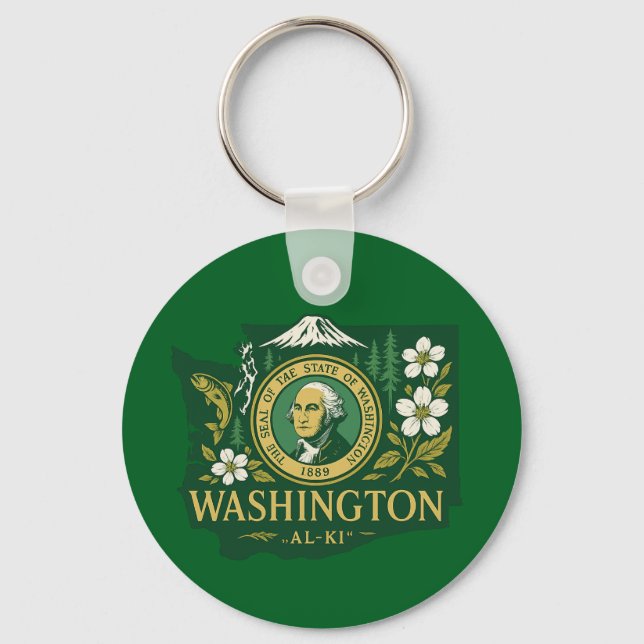 Porte-clés fierté de l'État de Washington (Recto)