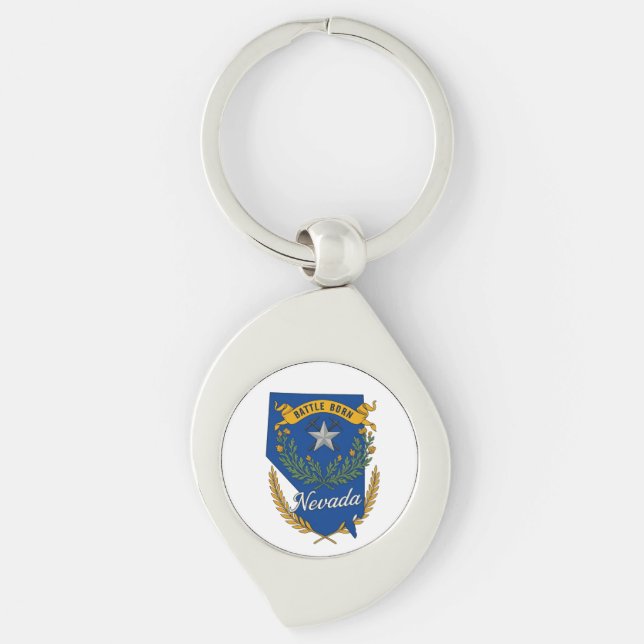 Porte-clés Fierté de l'état du Nevada (Devant)