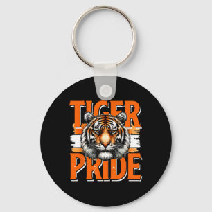 Porte-clés Fierté de tigre vintage Équipe sportive scolaire d