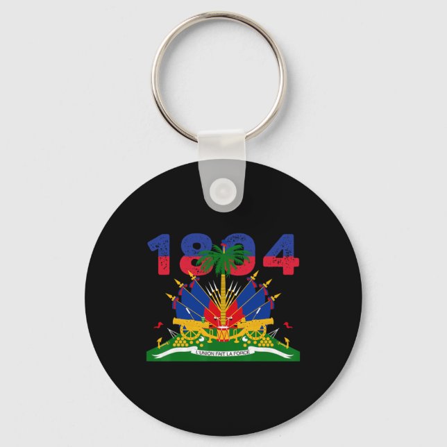 Porte-clés Fierté du drapeau haïtien 1804 Jour de l'indépenda (Recto)