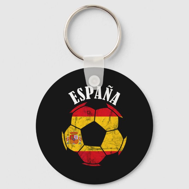 Porte-clés Fierté espagnole Espagne Drapeau Espagne Joueur de (Recto)