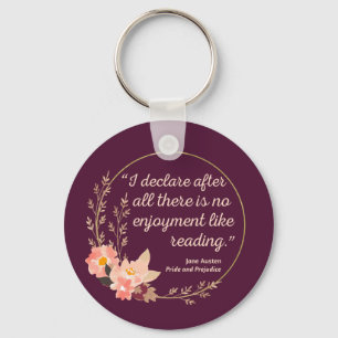 Porte-clés Fierté et préjugé Citation III - Style mignon